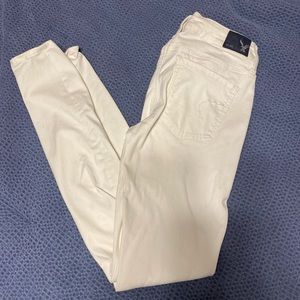 American Eagle white Jeggings